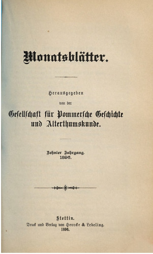 Monatshefte