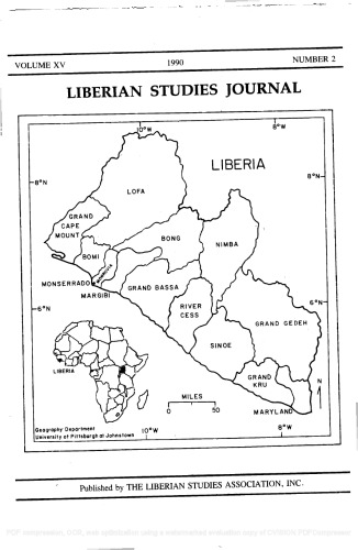 Liberian studies journal