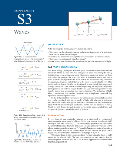 Matter and Interactions - Supplement 3 - Waves