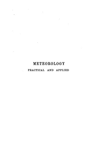 Meteorology : Practical and Applied