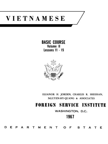 Vietnamese; basic course,
