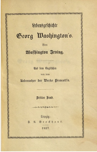Lebensgeschichte George Washingtons