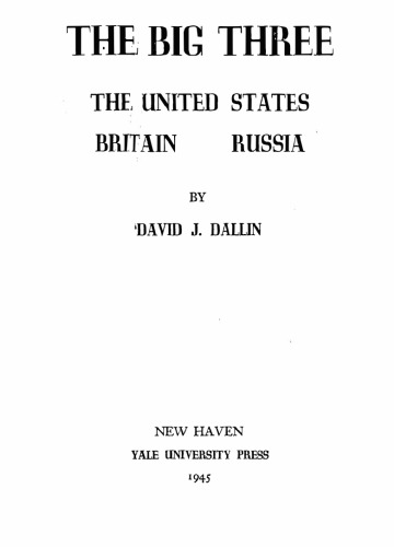 Big Three: United States, Britain, Russia