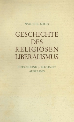 Geschichte des religiösen Liberalismus