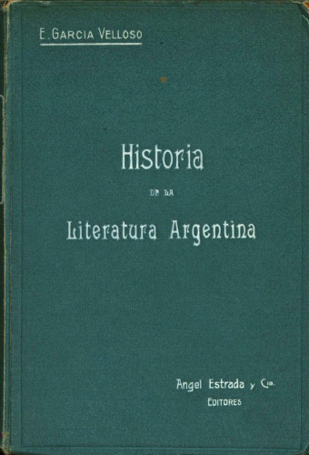 Historia de la literatura argentina