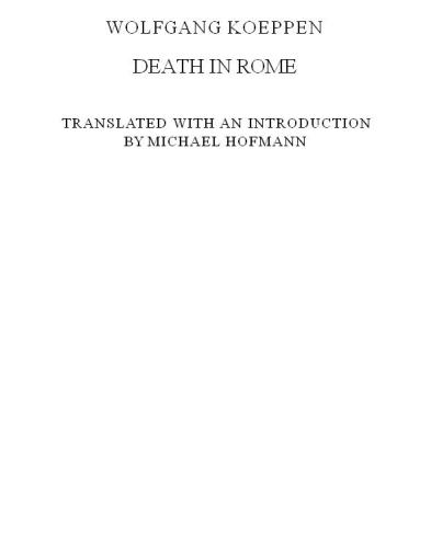 Death in Rome (Penguin Twentieth-Century Classics)