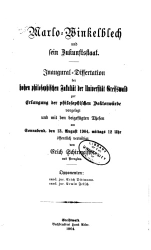 Marlo-Winkelblech und sein Zukunftsstaat