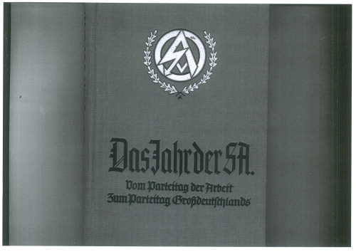 Das Jahr der SA.