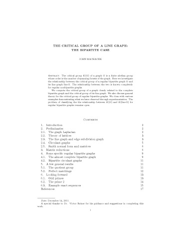 The critical group of a line graph: the bipartite case