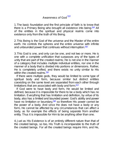 Awareness of GOD