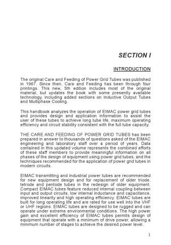 Care and Feeding of Power Grid Tubes [part 2 of 6]