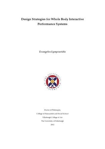 Design Strategies for Whole Body Interactive Performance Systems