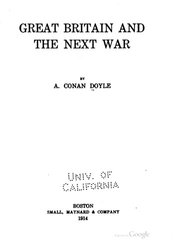 Great Britain and the Next War