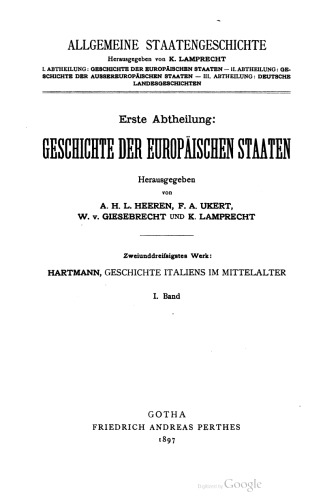 Geschichte Italiens im Mittelalter / Das Italienische Königreich