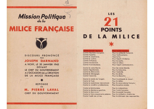 Mission politique de la Milice française
