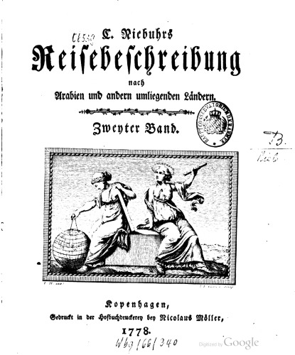 Carsten Niebuhrs Reisebeschreibung nach Arabien und andern umliegenden Ländern