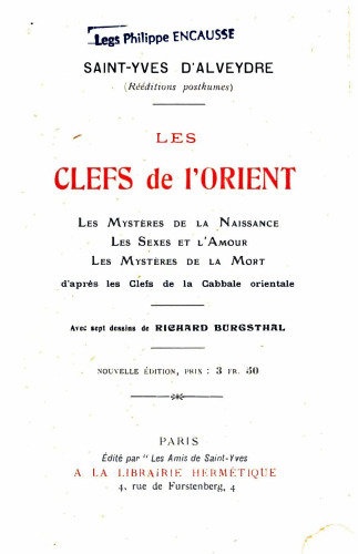 Les clefs de l'Orient