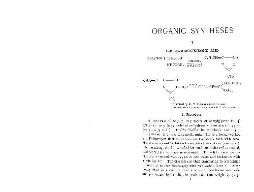Organic Syntheses