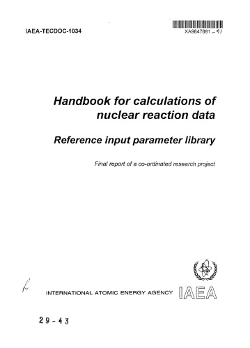 Hndbk for Calculation of Nuclear Reaction Data (IAEA TECDOC-1034)