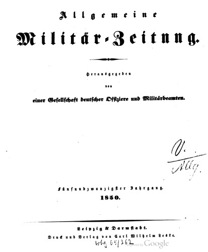 Allgemeine Militär-Zeitung