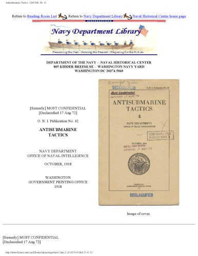 Antisubmarine Tactics [website capture]