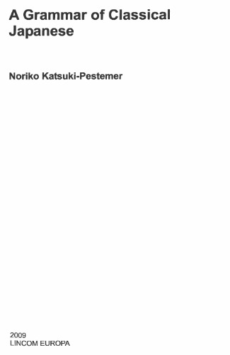 A Grammar of Classical Japanese