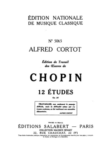 12 Études op. 25