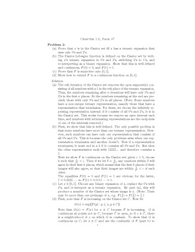 Solution to Real Analysis by Elias M. Stein