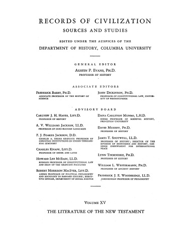 The literature of the New Testament