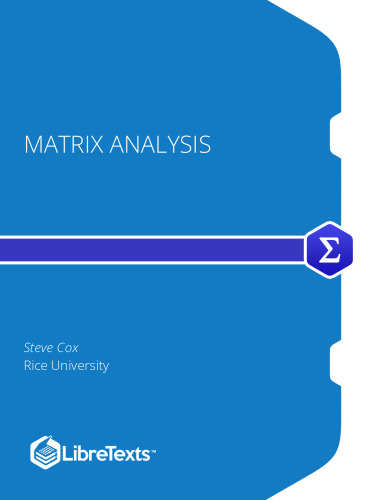 Matrix Analysis