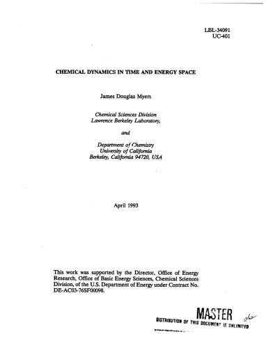 Chemical Dynamics in Time and Energy Space