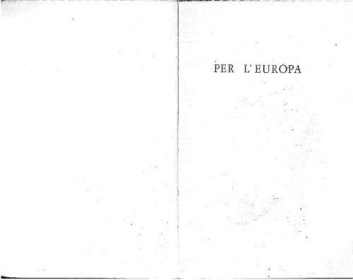 Per l'Europa