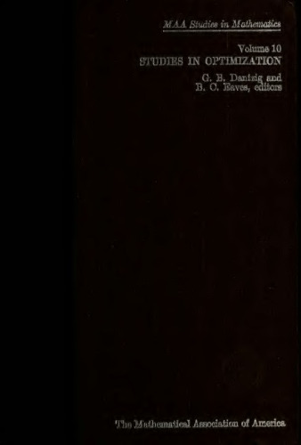 Studies in Optimization