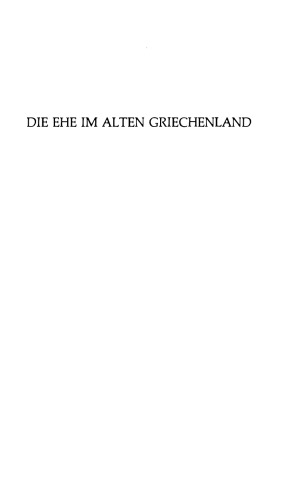 Die Ehe im alten Griechenland