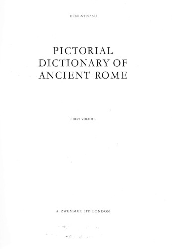 Pictorial dictionary of Ancient Rome,