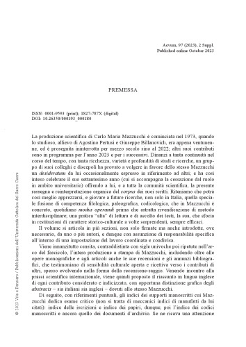 Vita e Pensiero - Pubblicazioni dell’Università Cattolica del Sacro Cuore