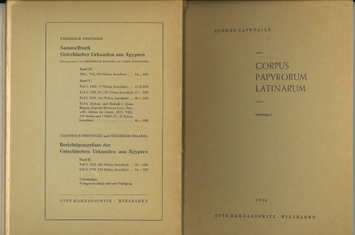 Corpus Papyrorum Latinarum. C.Pap.Lat./CPL