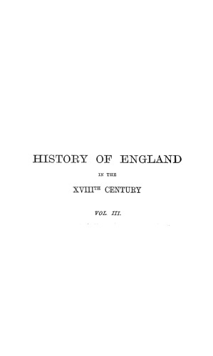 History of England in den eighteenth century
