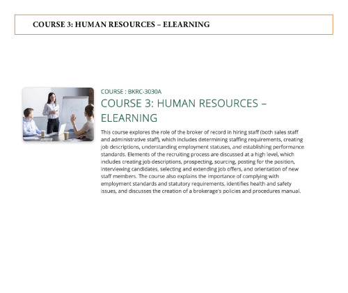 Broker - COURSE 3 - HUMAN RESOURCES