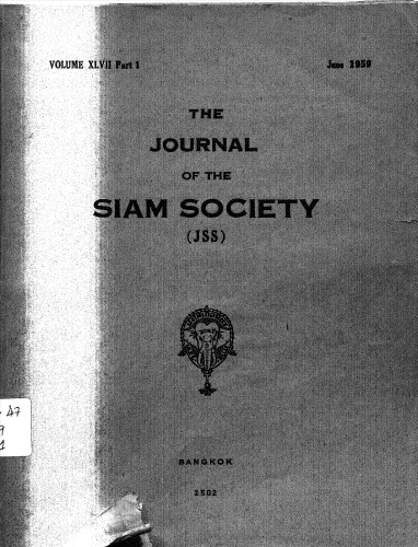 Journal of the Siam Society; 47