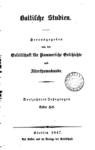 Baltische Studien