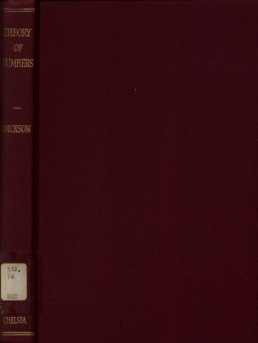 Studies in the Theory of Numbers