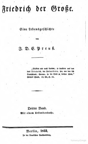 Friedrich der Große. Eine Lebensgeschichte