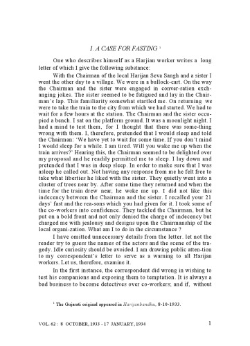 The Complete Works of Mahatma Gandhi Volume 62