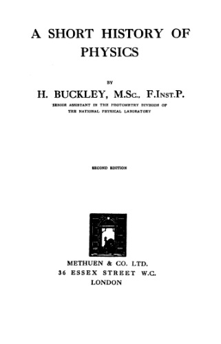 A short history of physics,