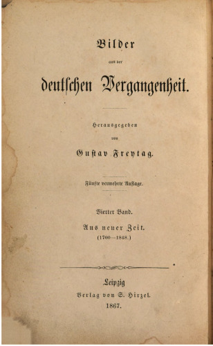 Aus neuer Zeit (1700-1848)