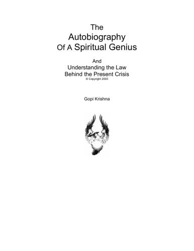 The autobiography of a spiritual genius
