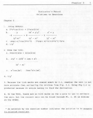 Applied Numerical Analysis - Solutions manual