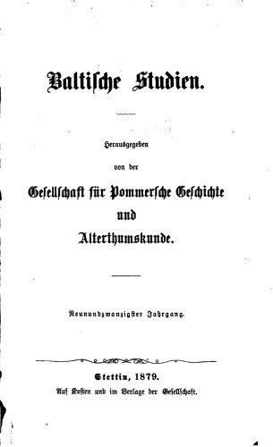 Baltische Studien
