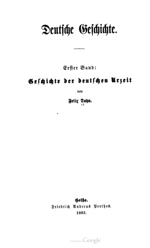 Deutsche Geschichte / Bis a. 476